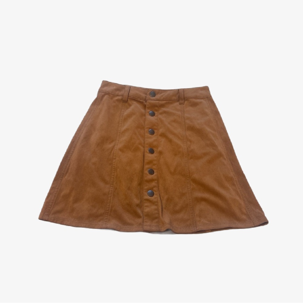 Mossimo Supply Co Tan A-Line Mini Skirt Casual